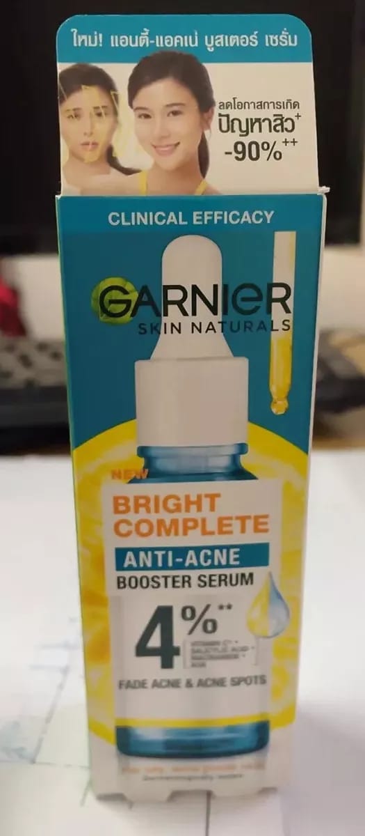 Garnier Skin Naturals Bright Complete Anti Acne Booster Serum Brighter 30ml. view 4