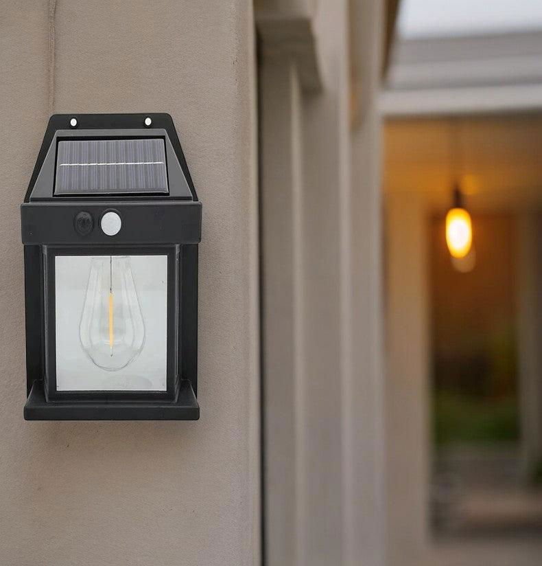 Solar Tungsten Filament Wall Lamp – Outdoor Intelligent Induction Light for Garden, Courtyard & Villa thumbnail 3