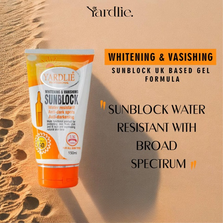 YARDLIE - SPF - 60 WHITENING & VANISHING SUNBLOCK 150ml view 3