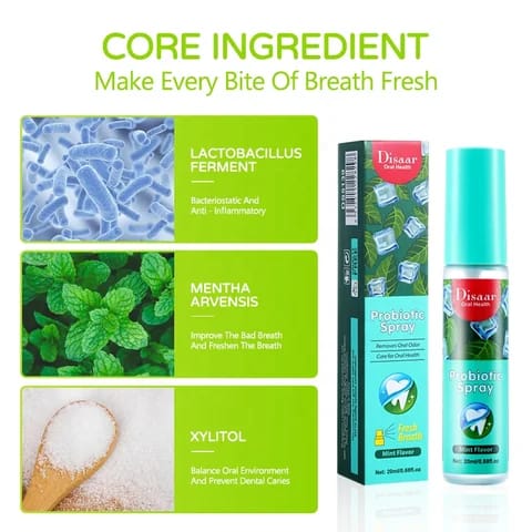 (pack of 3 ) Mouth Spray | 20ml Natural Breath Freshener Portable ,Mouth Freshener Spray view 3