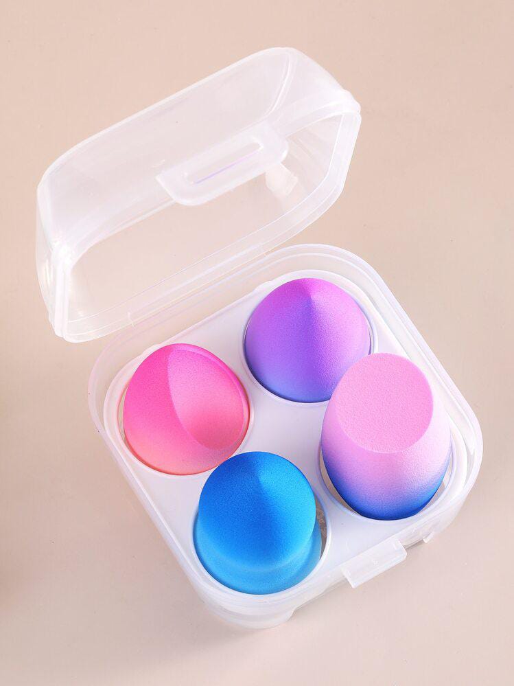 Pack of 4 – Beauty Blender with Plastic Case (random color) view 2