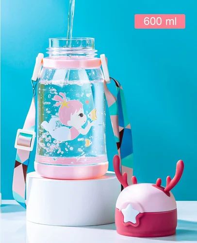Reindeer Thorn Shape Water Bottle For Kids (600ML) (random color) view 3