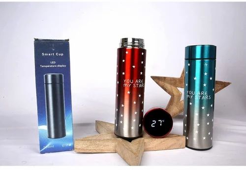 Stars Colorful smart LED Temperature Bottle (500ml) - Random Color view 4