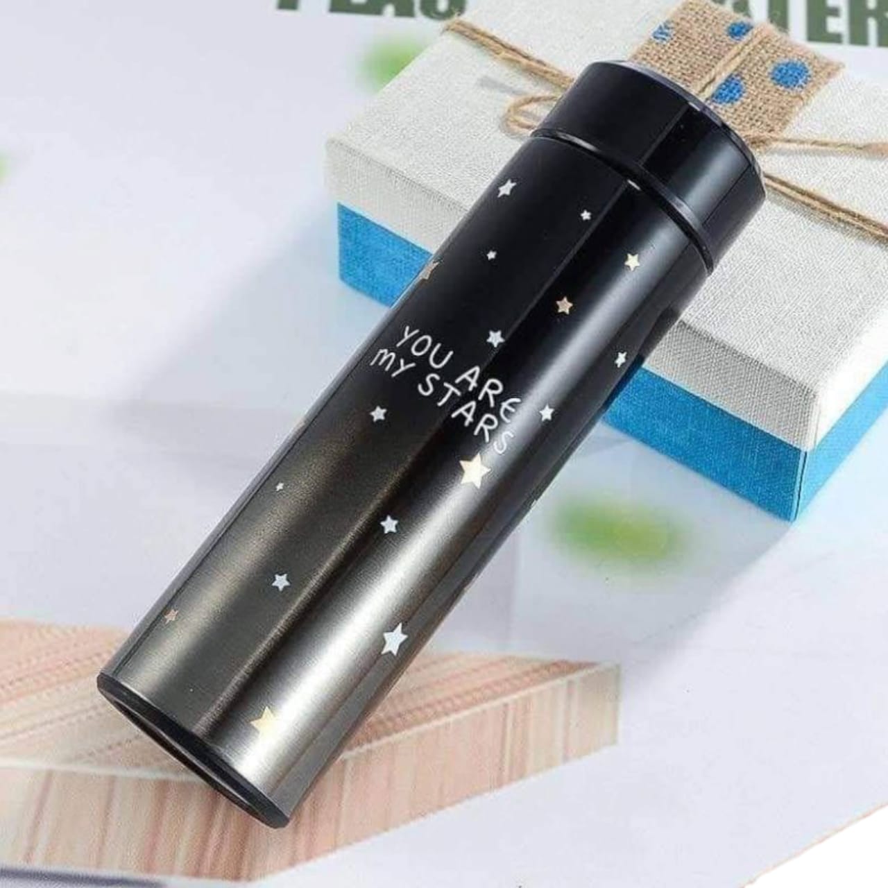 Stars Colorful smart LED Temperature Bottle (500ml) - Random Color view 2