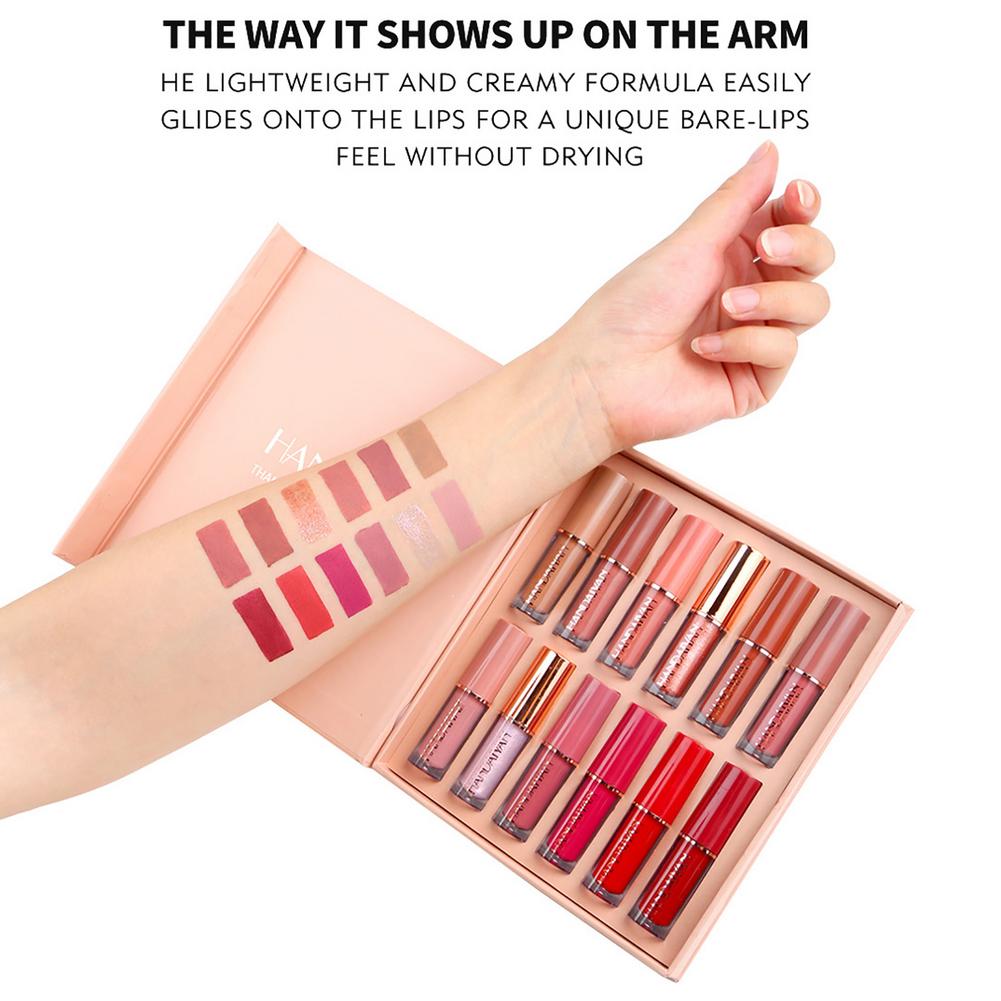 12 Colors HANDAIYAN Matte Liquid Lipstick Set buy online in Pakistan