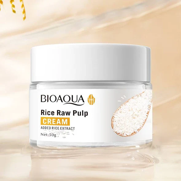 BIOAQUA Rice Raw Pulp Facial Cream - Moisturizing Face Cream 50g buy online in Pakistan