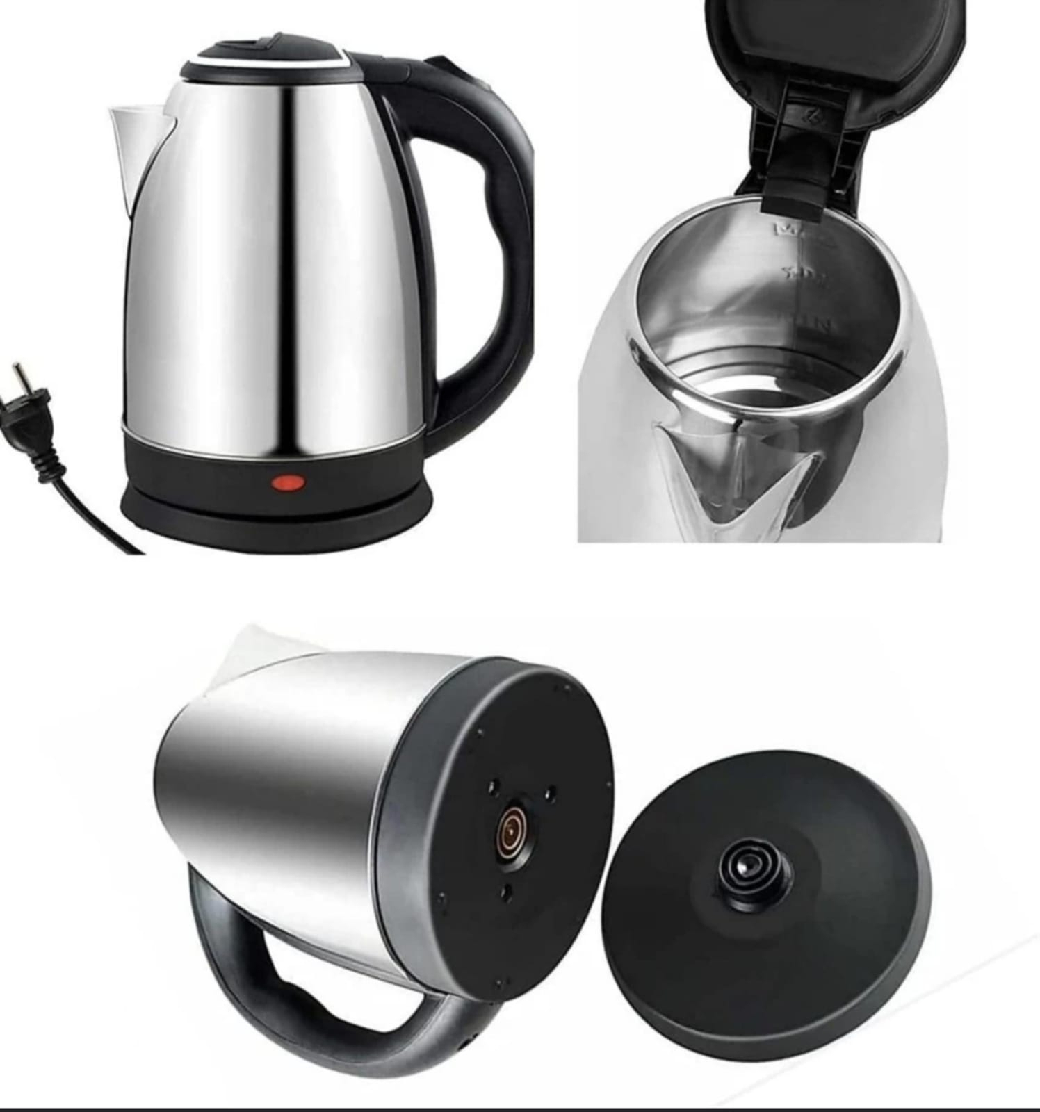 Premium Quality Stainless Steel Electric Kettle (Silver) buy online in Pakistan