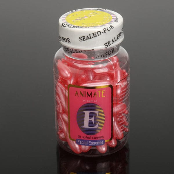 ANIMATE VITAMIN E FACIAL ESSENSE 60 SOFTGEL CAPSULES (random color)