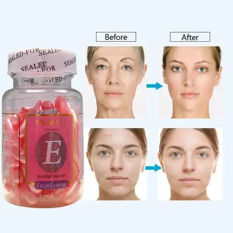 ANIMATE VITAMIN E FACIAL ESSENSE 60 SOFTGEL CAPSULES (random color) view 5