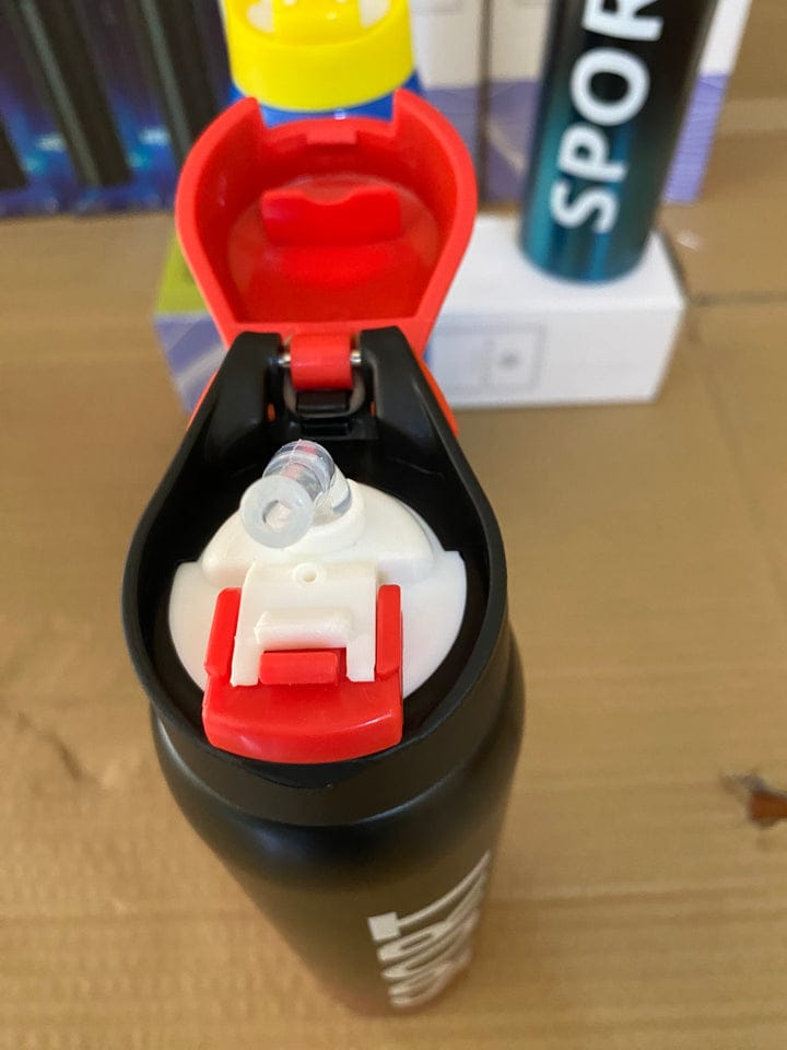500ml Portable Sports Water Bottles Thermos With Straw (random color) view 5
