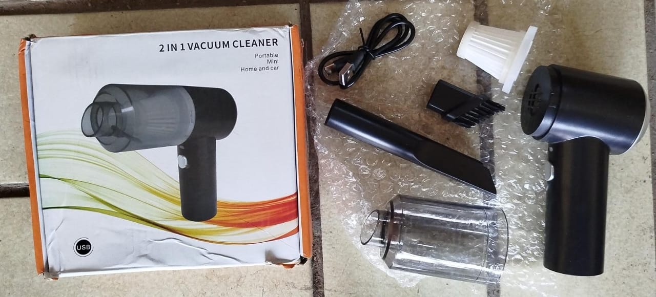 Portable 2 In 1 Mini Home And Car Vacuum Cleaner buy online in Pakistan