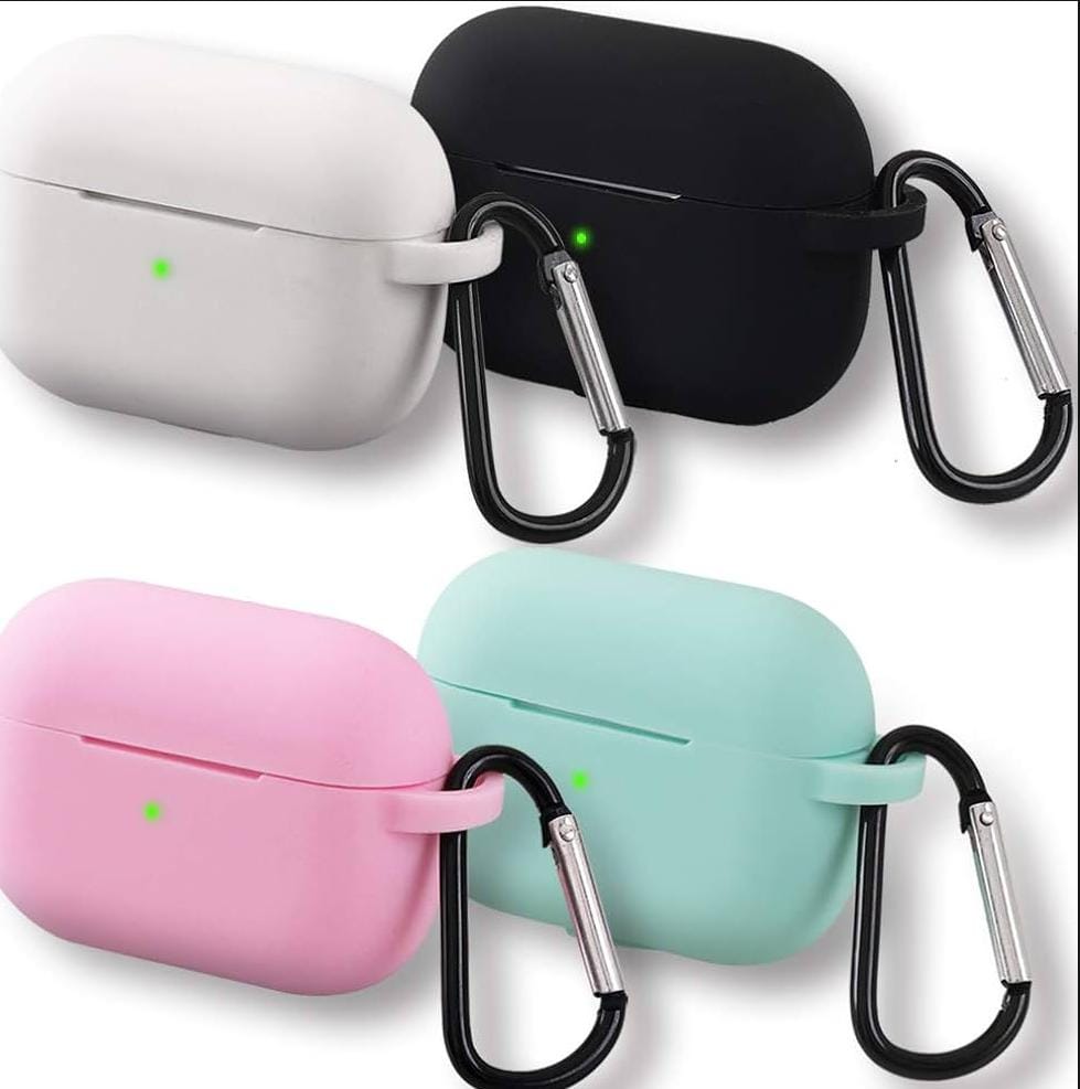 Airpods Pro 2 Soft Silicone Case With Hanging Clip (random color) buy online in Pakistan