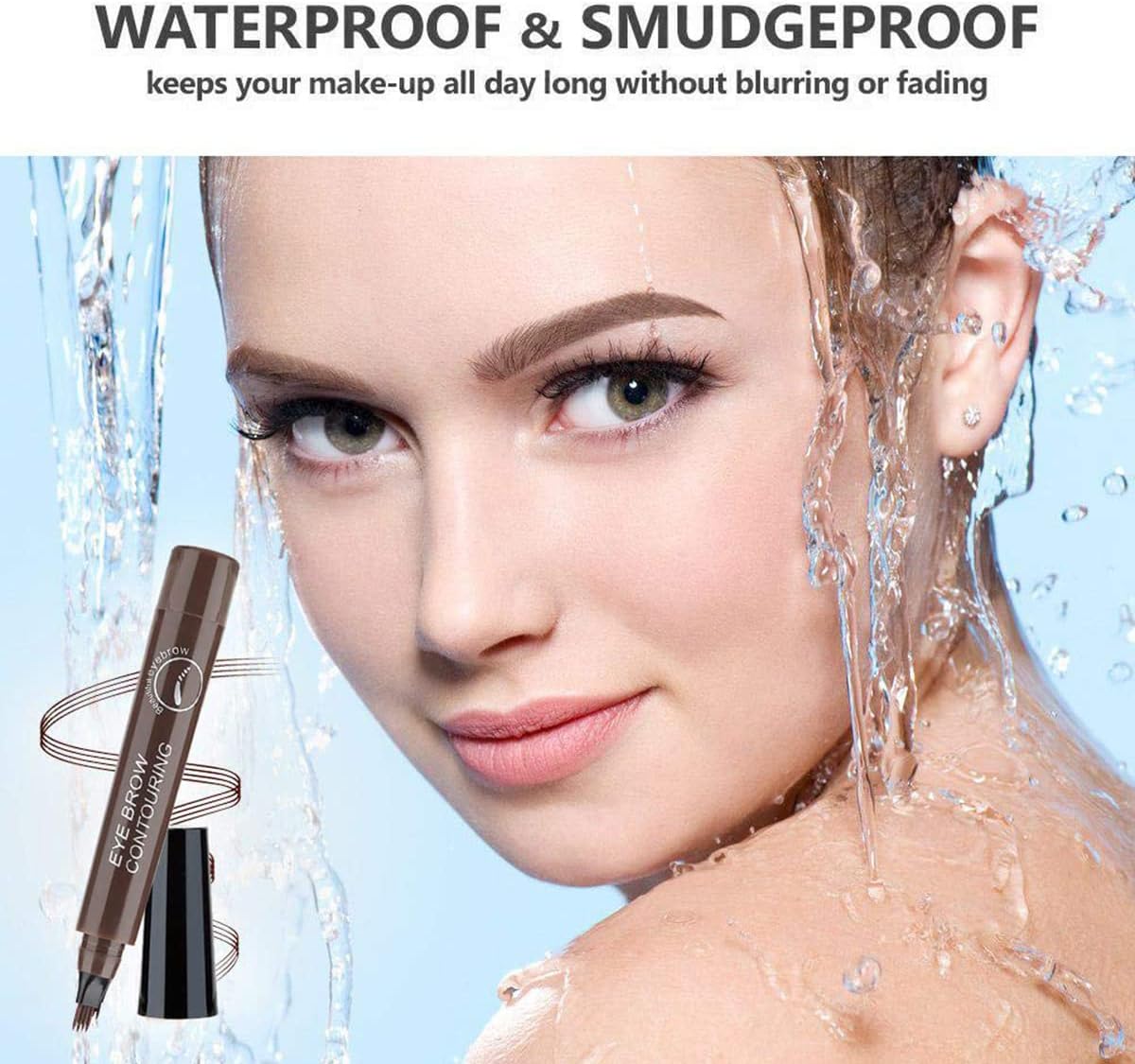 Eyebrow pencil Micro-fork Eyebrow Pencil Four-Point Eyebrow Pencil /  Make Eyebrows Look More Natural Look More Spiritual And Beautiful