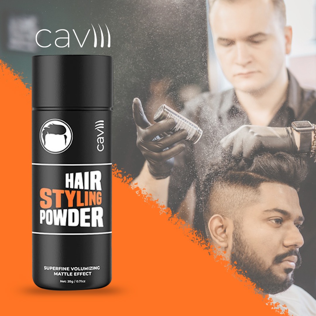 CAVI Hair Styling Powder – Superfine Volumizing Matte Finish Powder for Instant Texture & Strong Hold (20g)