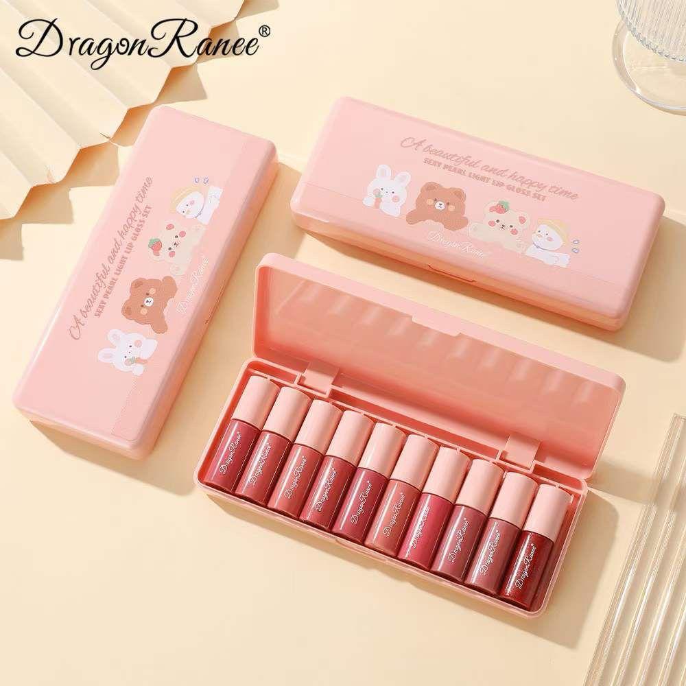 10Pcs   A Beautiful And Happy Time Sexy Pearl Light Lip Gloss Set mini Lip Gloss Set buy online in Pakistan