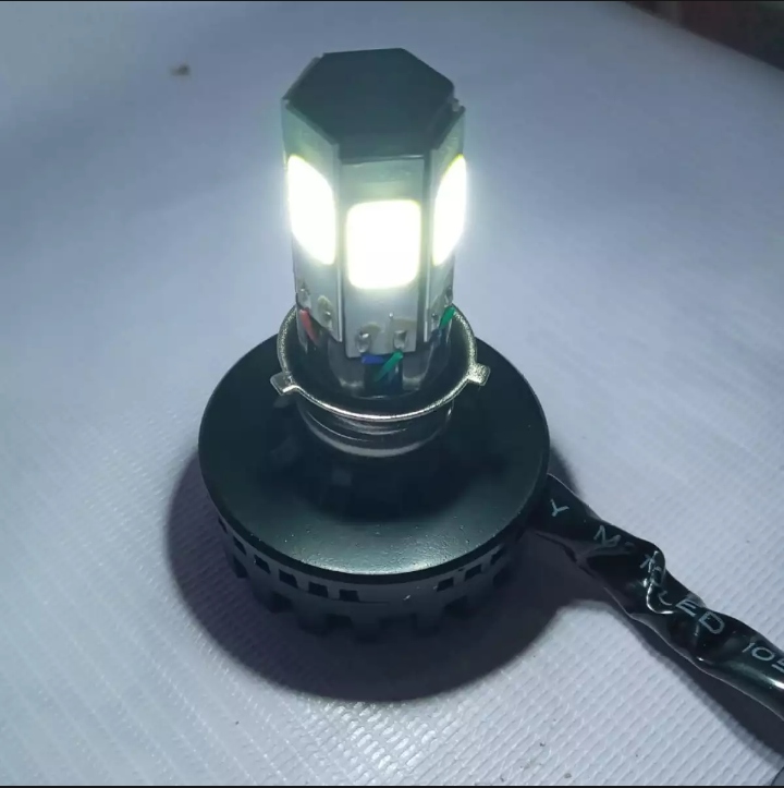 M6 LED Universal Headlight with Fan for All Bikes | universal fitting 3 function High/Low and flasher light buy online in Pakistan