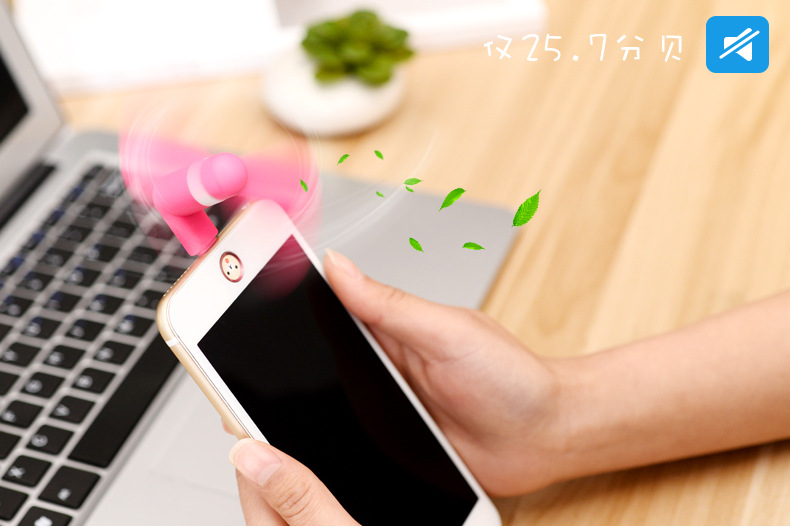 Summer Hot 2 in 1 Mini USB Fan Portable Fan for Mobile Phone Computer , Power bank Air Cooling Fan Android   (random color) - Micro USB Fan buy online in Pakistan
