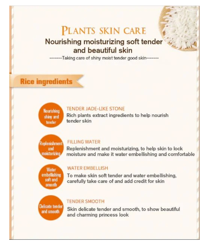 Rorec Moisturizing Anti Wrinkle Rice Face Serum for Open Pores 15ml buy online in Pakistan