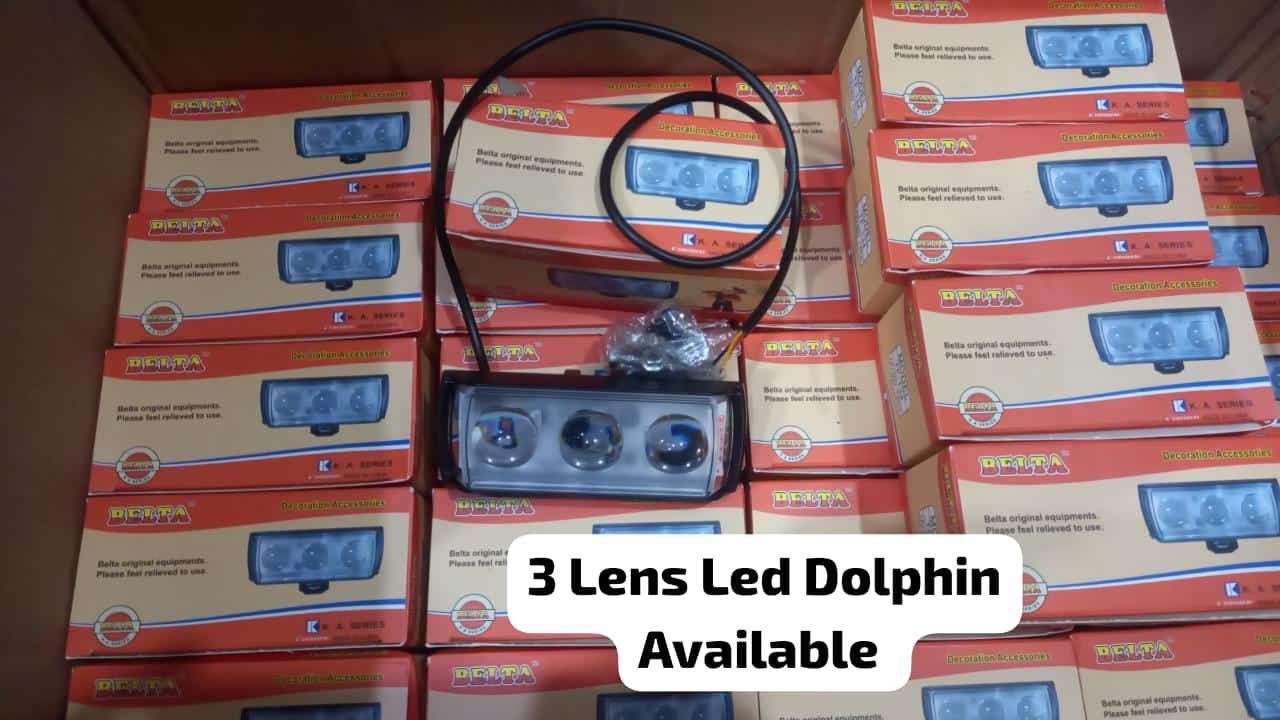 3 Lens Dolphin Projector LED Light for bikers and Cars (1 pc) buy online in Pakistan