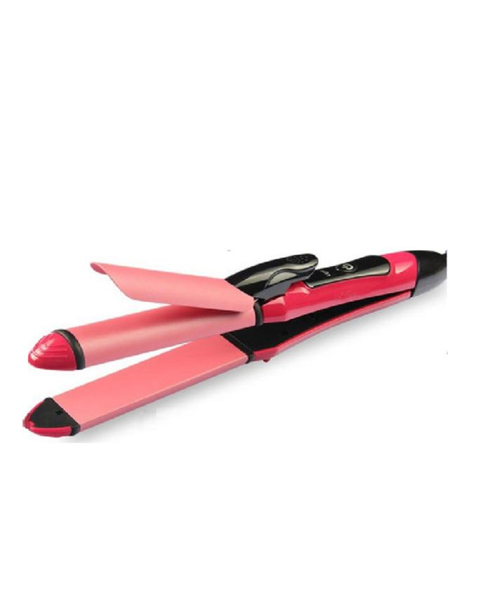 2-in-1 Nova Hair Straightener and Curler – Dual-Use Styling Tool with Quick Heat-Up Technology, Ceramic Plates for Smoot...