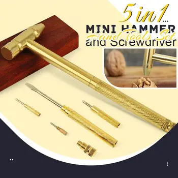 5 in1 Multifunction Mini Craft Strong Hammer and Screwdriver Hand Tools Set buy online in Pakistan