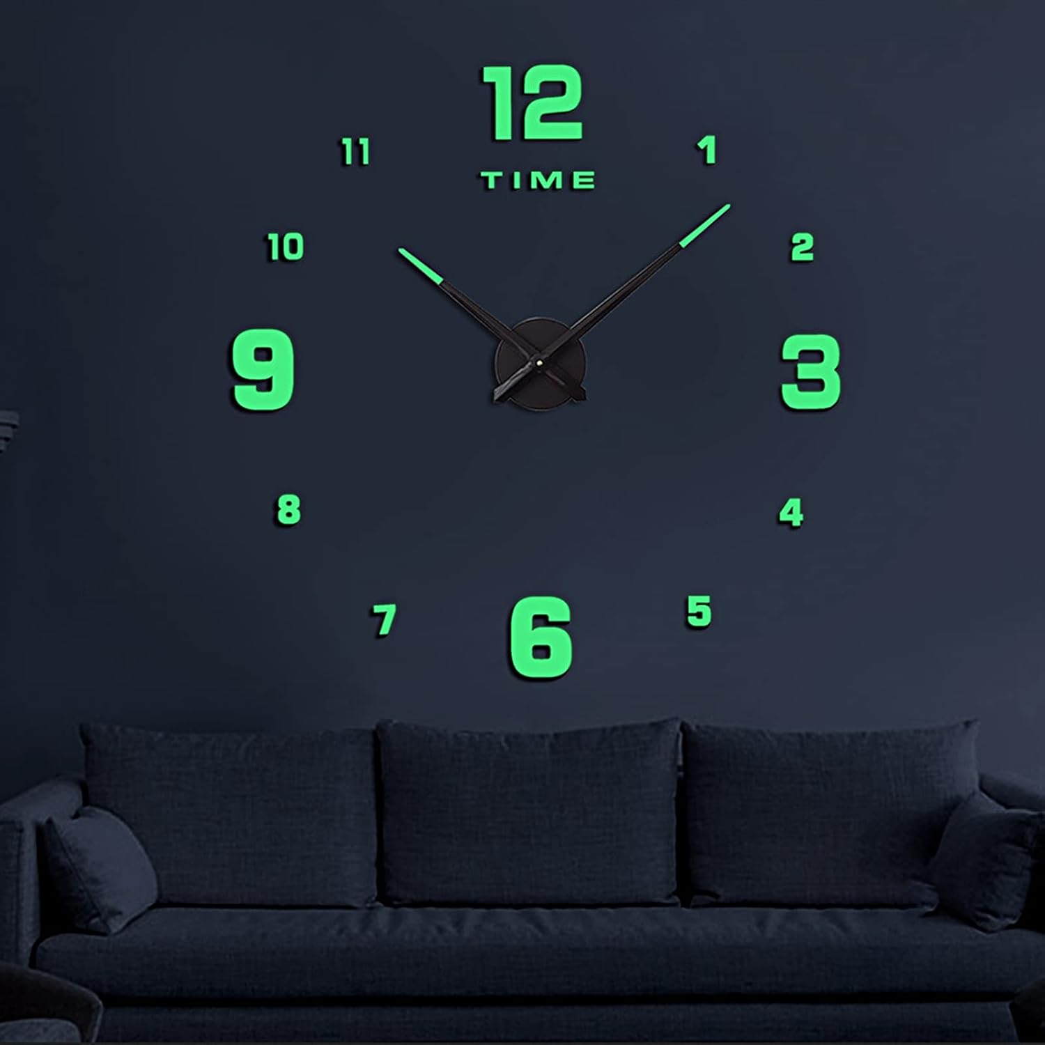Wooden Numbers Wall Clocks Round Dial only Glow in The Dark Clock Wall for Living Decor Modern Decorative buy online in Pakistan