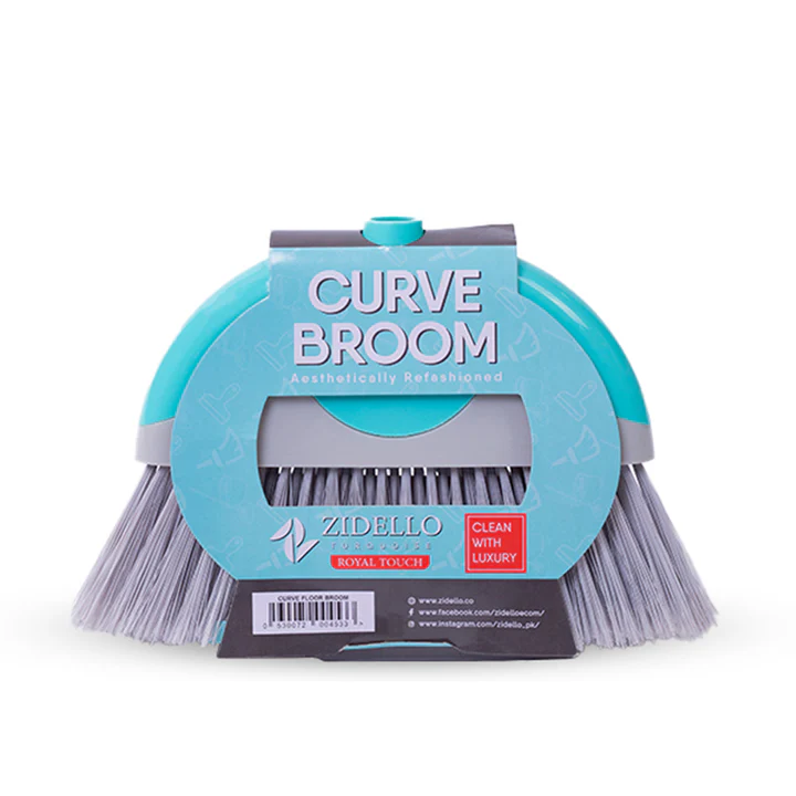 Curve Broom with Foldable Rod (4ft) - New Arrival view 3