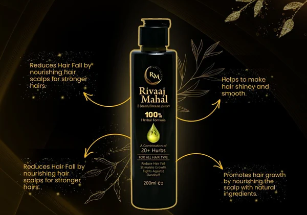 Rivaaj Hair Oil Hair Food Organic Hair Problem Solution 200 ml | Best Quality Hair Food Oil