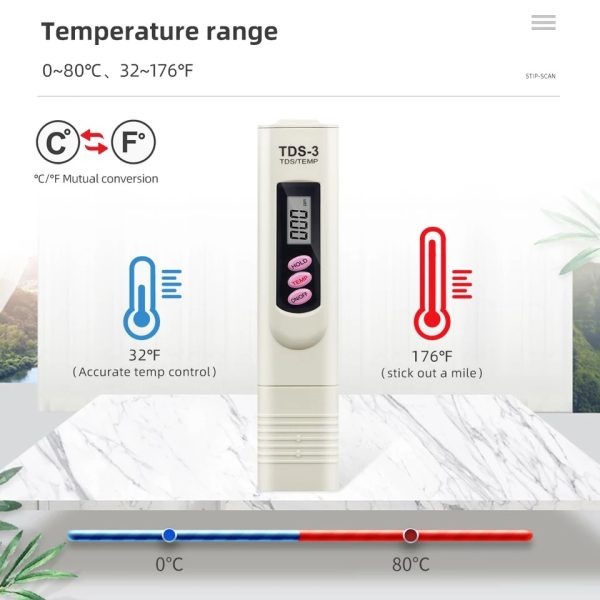 Portable Pen Digital Tester Tds 3 Meter Filter Measuring Water High Quality Purity(Random Color) view 4