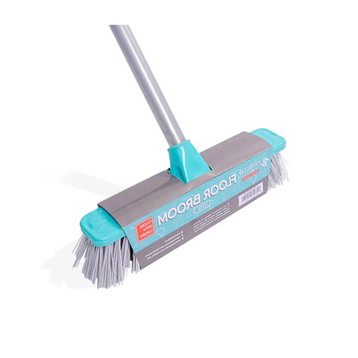 Floor Broom (Lite) With Foldable Rod 4ft (Hard Bristles) view 4