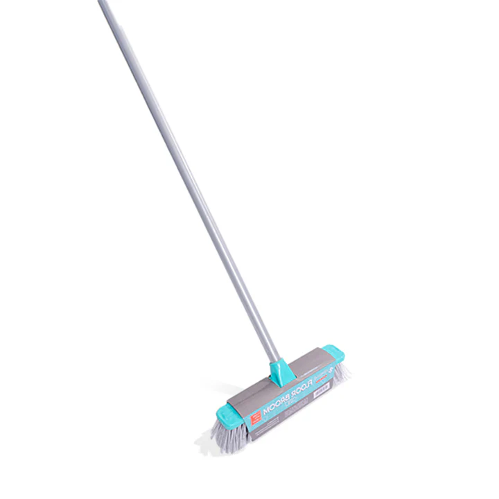 Floor Broom (Lite) With Foldable Rod 4ft (Hard Bristles)
