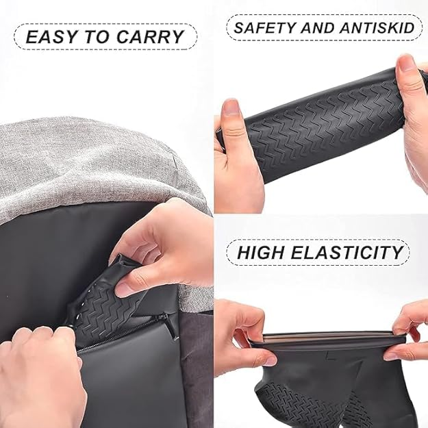 (pair) Waterproof Shoe Covers - Reusable Silicone Shoes Covers for Rain (random color)