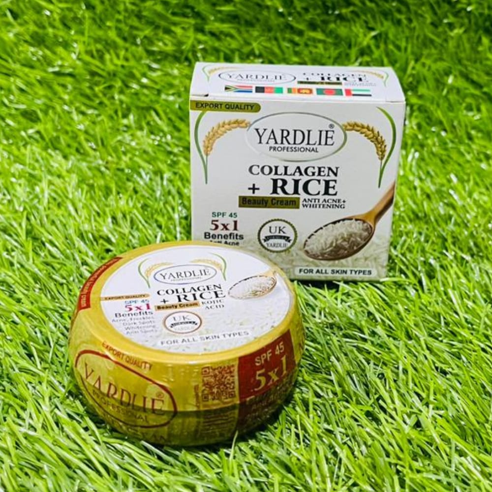 YARDLIE PROFESSIONAL EXPORT QUAL PORT QUALITY SPF 45 COLLAGEN + RICE Beauty Cream KOJIC ACID buy online in Pakistan
