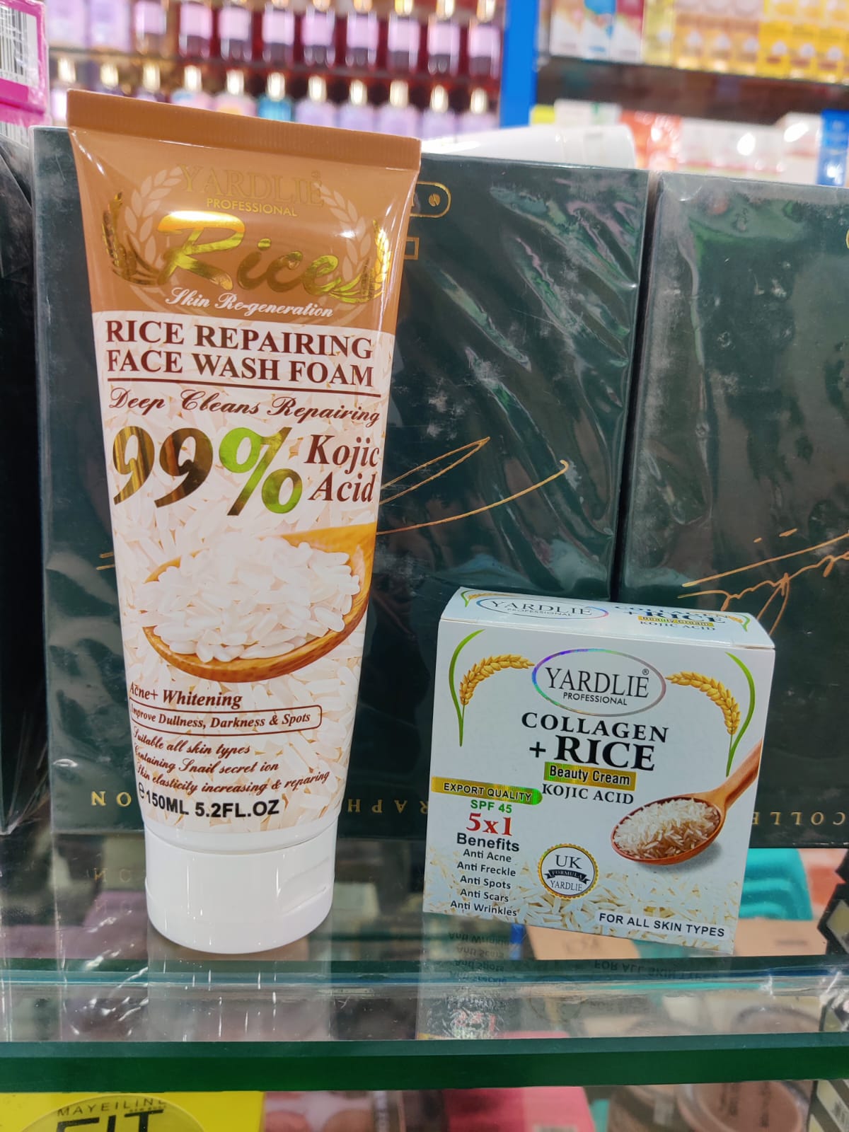 Kit 2 Pcs Deep Facial Cleanser And Repairer With Rice Extract Eliminates Fats And Impurities 150ML Yardlie Clarifying Hy...