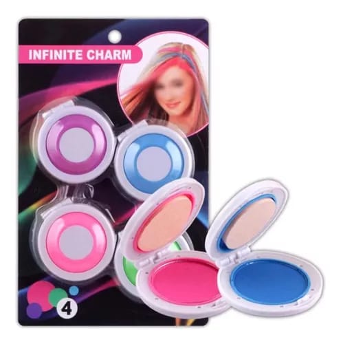 Pack Of 4 Temporary Hair Chalks  4 Colors Hair Dye Powder Temporary Hair Styling Chalk Salon  Hair Dye Powder Cake Washable buy online in Pakistan