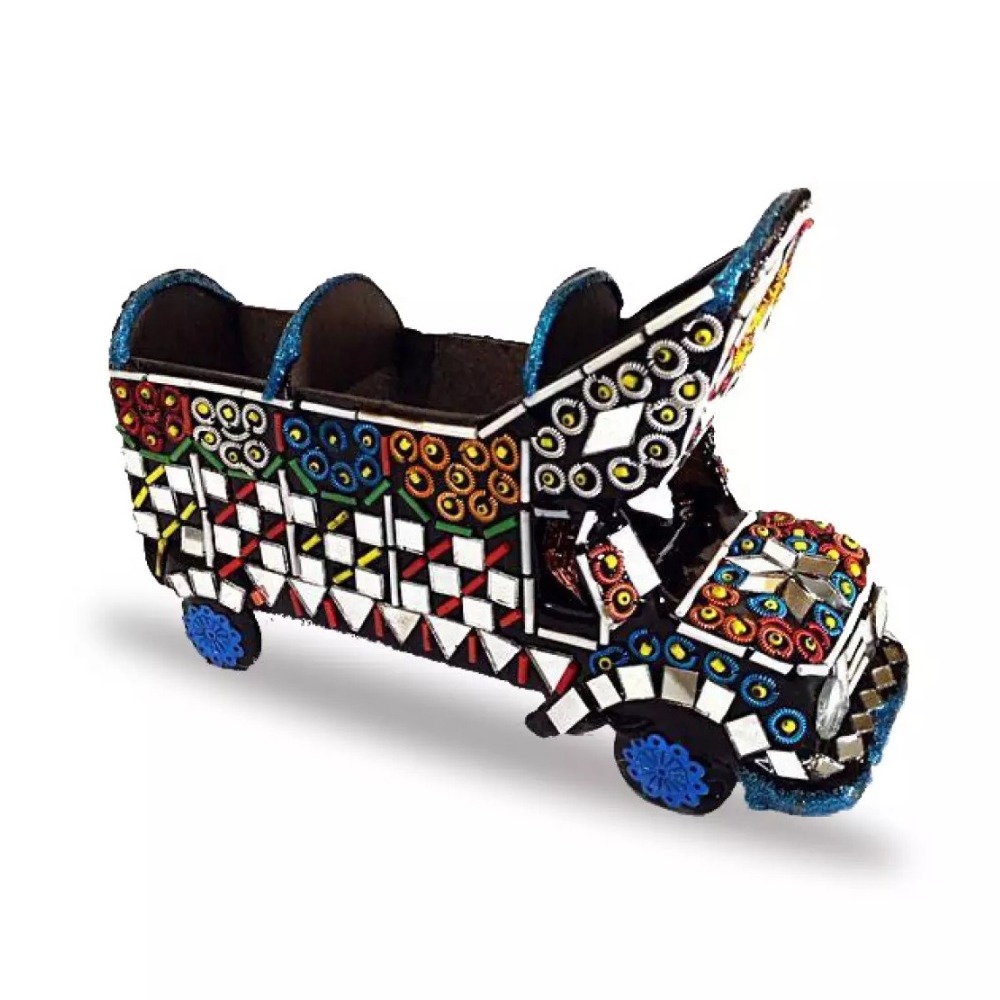 Mini Truck Colorful Model for Home and Office decor Truck Art Decorative Miniature Glass Work Antique Decoration Items. buy online in Pakistan