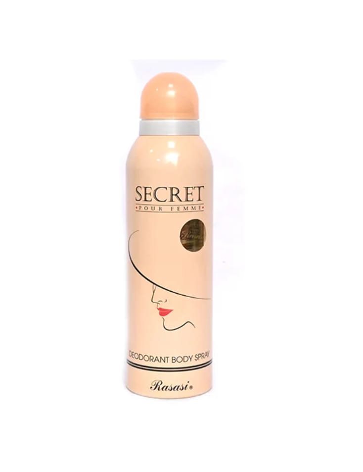 Rasasi Secret Pour Femme Deodorant Body Spray - 200ml | Best Quality Body Spray | 4 Hours Long-Lasting | Best Body Spray...