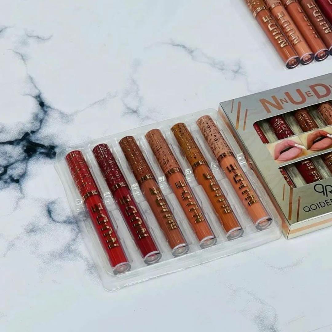 Pack Of 6 Nude High Pigment Matte Lipgloss Soft & Matte Texture Hydrating Lipgloss (Random Color) buy online in Pakistan