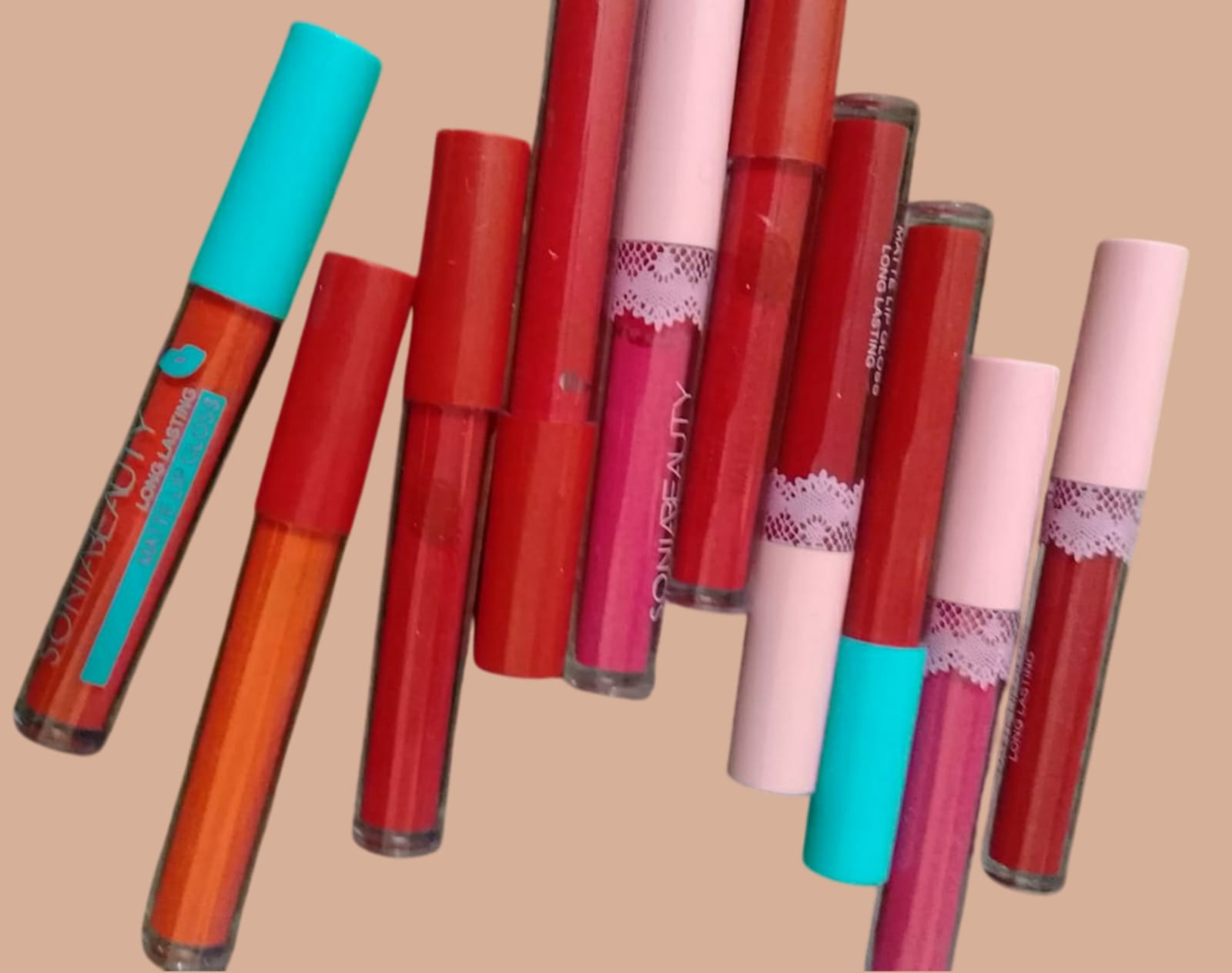 Pack of 6 High Pigment Long Lasting Matte Lipgloss Soft & Matte Texture Hydrating Lipgloss (Random Color) buy online in Pakistan