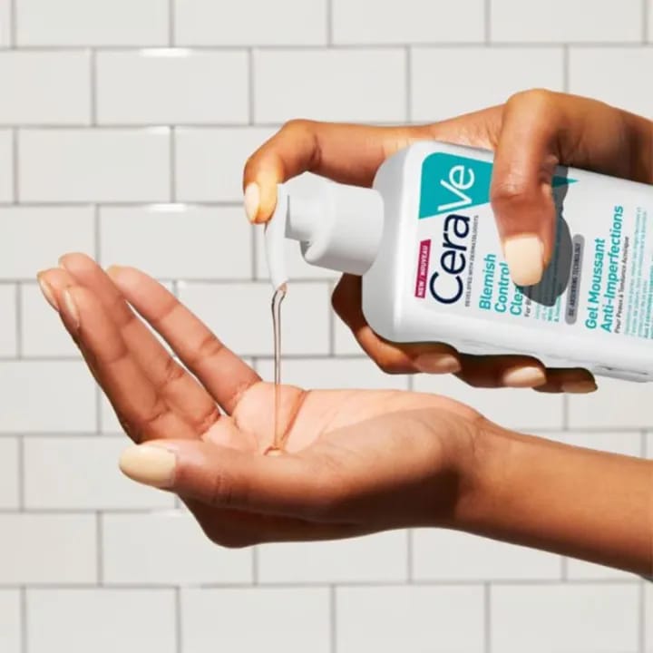 CeraVe Blemish Control Face Cleanser for Blemish-Prone Skin With 2% Salicylic Acid & Niacinamide For Blemish-Prone Skin