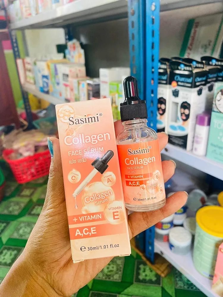 Sasimi Collegen Face Serum High Quality Collagen & Vitamin E Face Serum Helpfull For Fade Sun Spots buy online in Pakistan