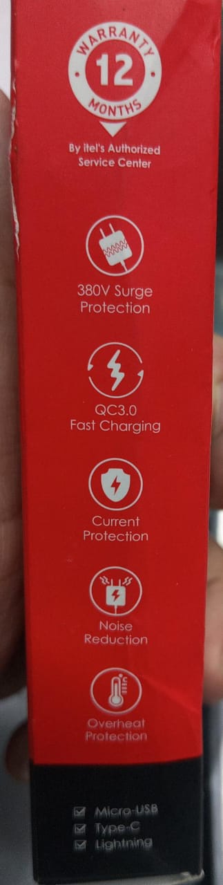 Itel 18w QC3.0 Fast charge Adapter with Fast charging with Micro Cable buy online in Pakistan