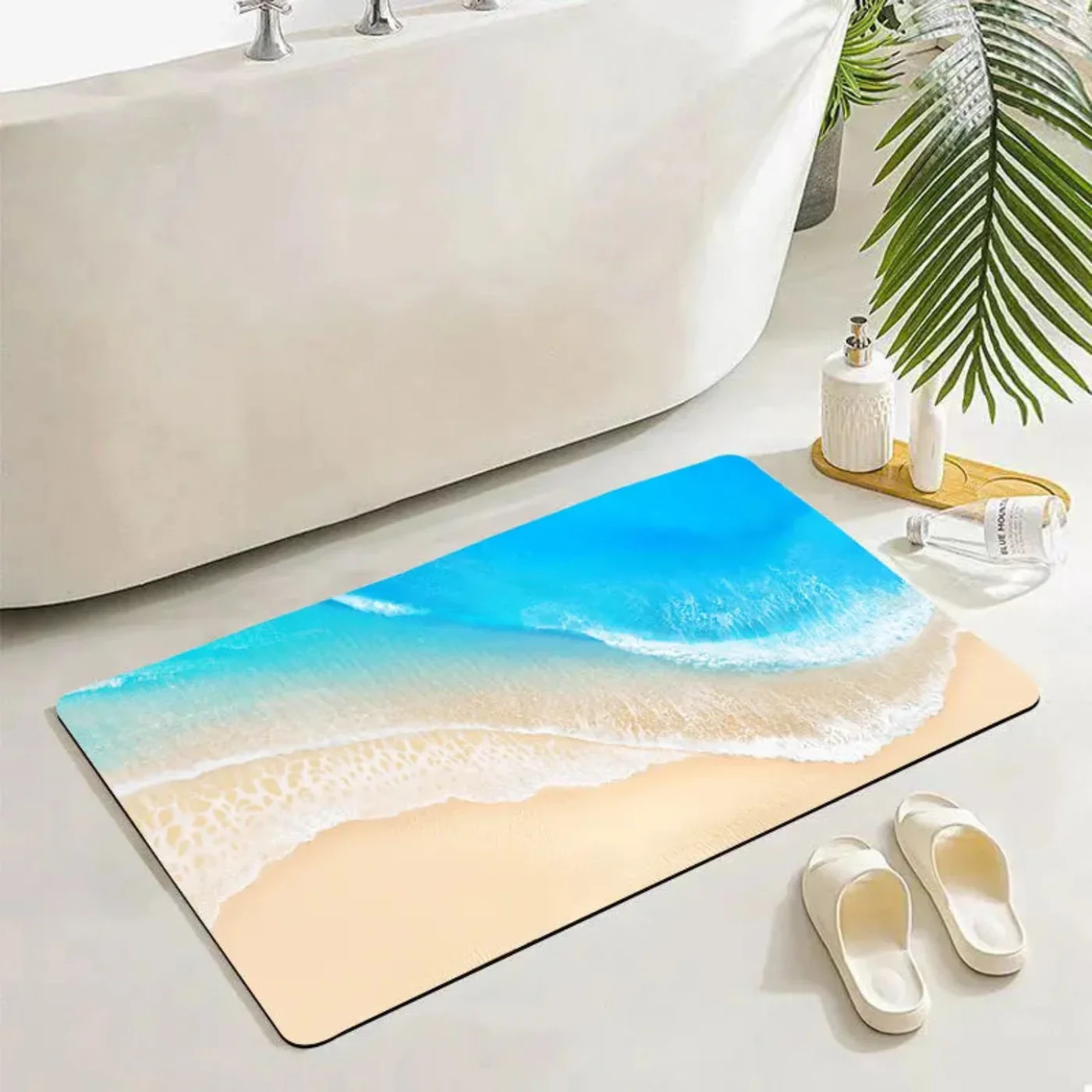 Anti-Slip Water-Absorbent Mat – Quick-Drying Rug door Mat for Bathroom & Kitchen (random design ) view 3
