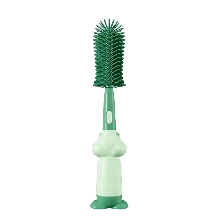 3-in-1 Silicone Baby Bottle Cleaning Brush Set – Pacifier, Straw, and Bottle Scrubber view 2