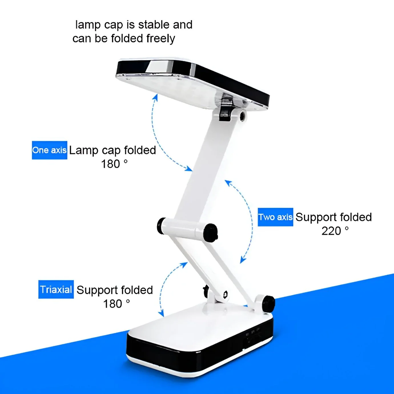 DP LED 666 - Portable Folding LED Desk Lamp with Adjustable Brightness – Travel-Friendly Study & Reading Light buy online in Pakistan