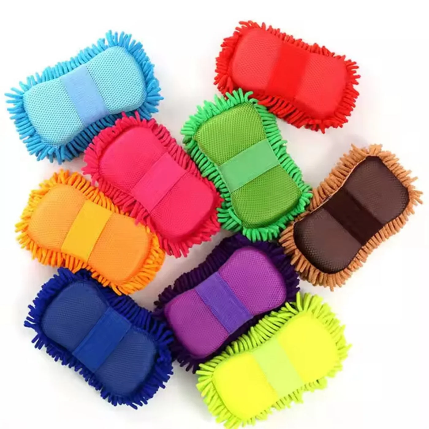Microfiber Sponge Pad with Grip Handle