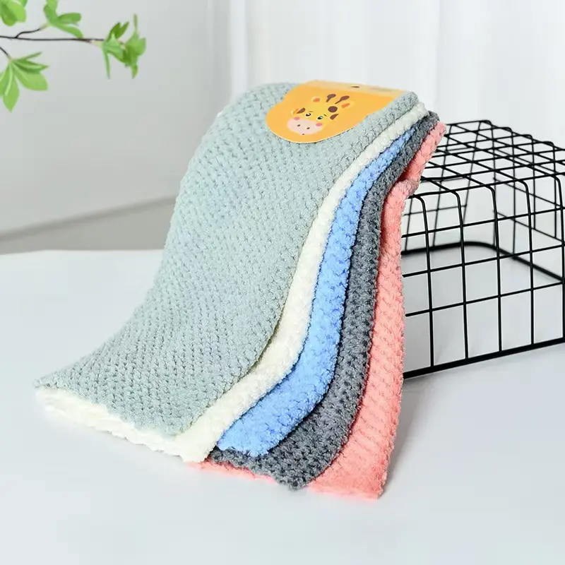 5-Pack Microfiber Kitchen Towels Super Absorbent, Fast-Drying Anti-grease Dish cloths view 5