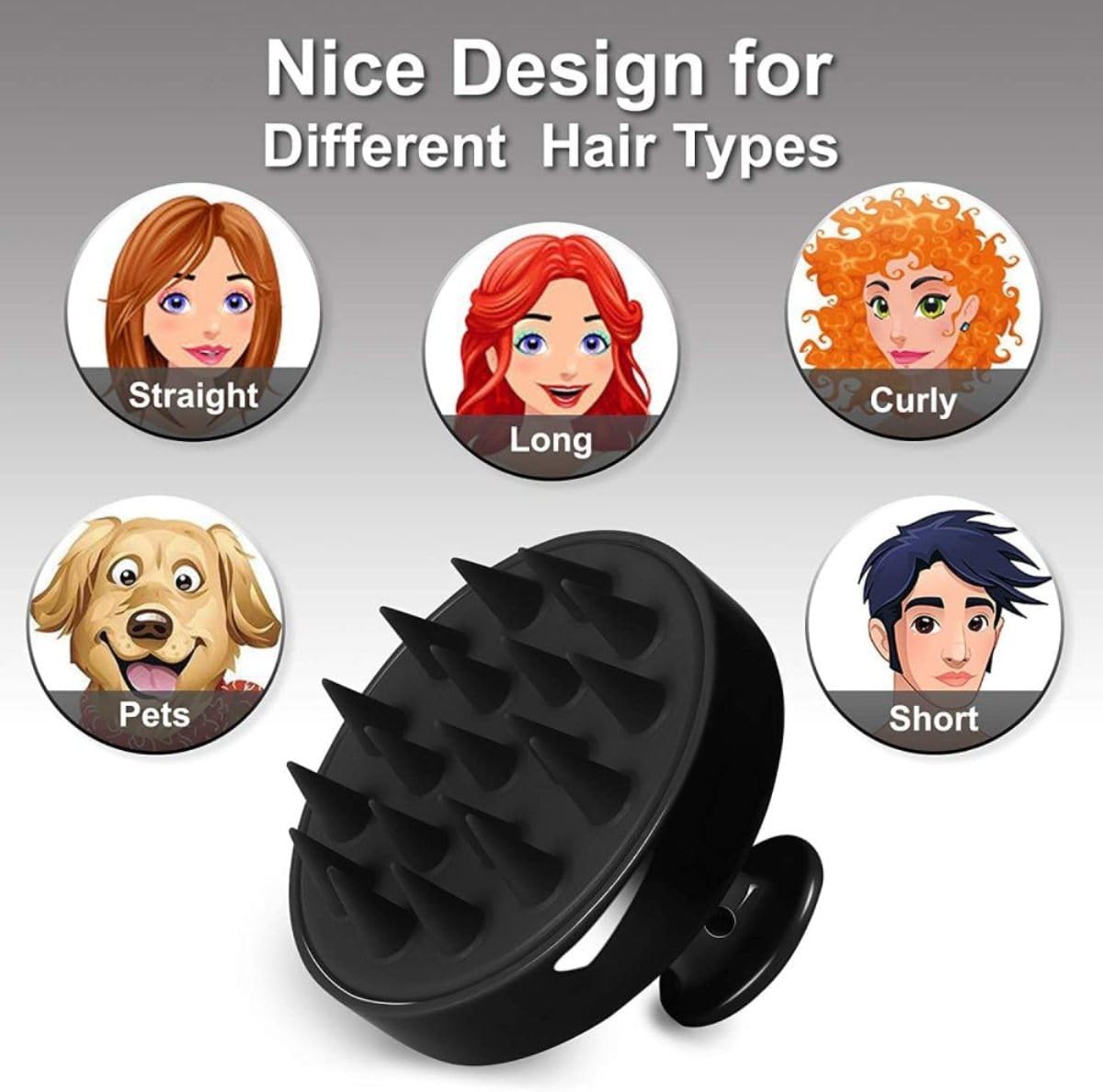 1 Piece Scalp Shampoo Massager Brush | Scalp Hair Scrubber With Soft  Bristles For All Type Of Hairs ( Random Color ) buy online in Pakistan