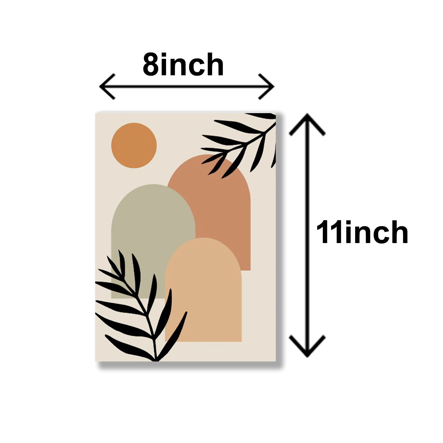 set of 6 abstract art wooden canvas frames for wall decoration / sticky photo tiles buy online in Pakistan