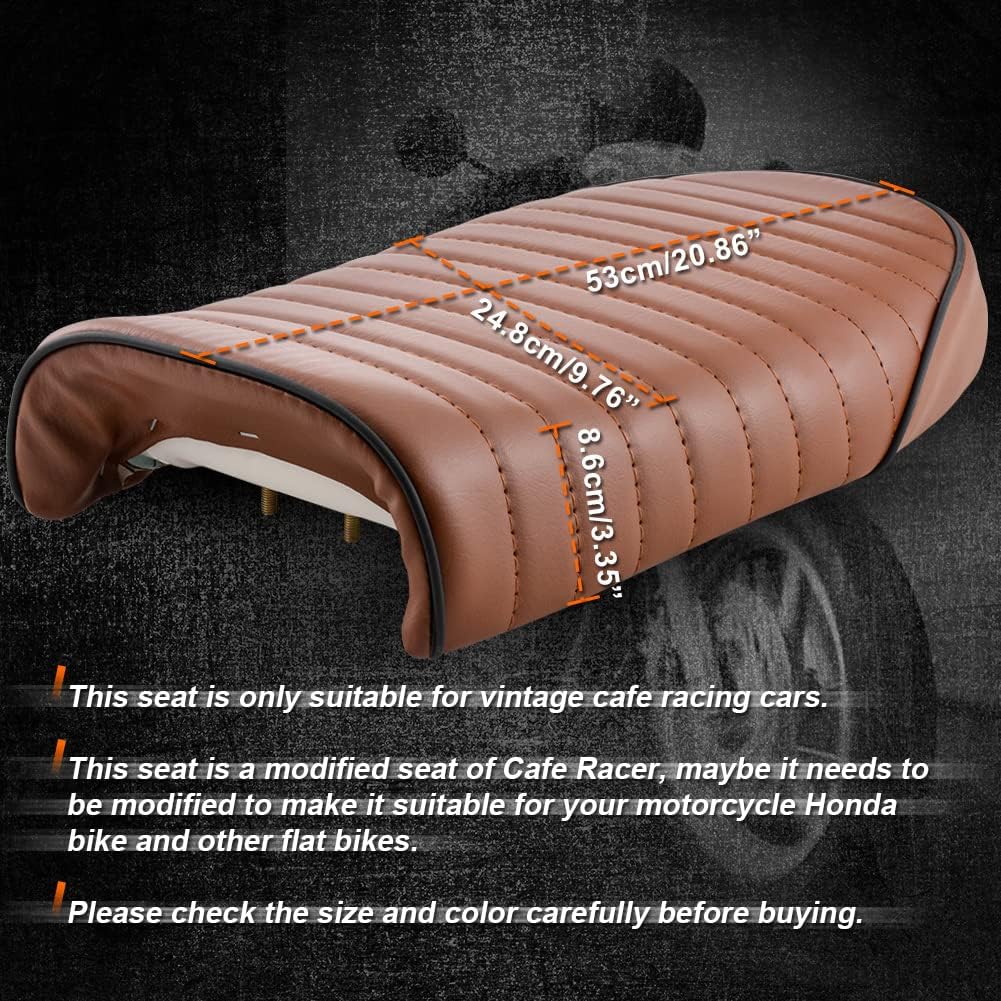 High-Quality Cafe Racer Bike Seat with Complete Fitting | Compatible with CD for  70, 125 Bikes buy online in Pakistan